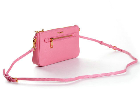 2014 Prada saffiano calfskin Mini Bag BT0834 pink - Click Image to Close